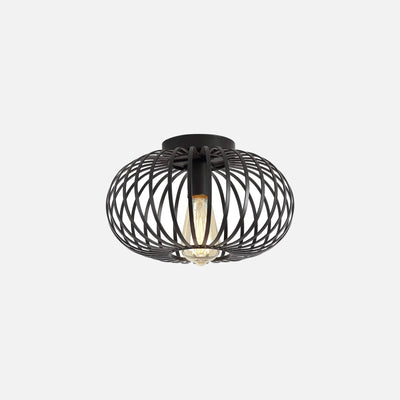 Plafonnier Salle de Bain Noir Industriel – Lieve, IP44
