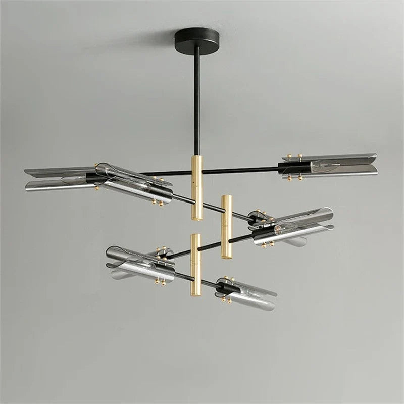 lustre en verre au design nordique et créatif