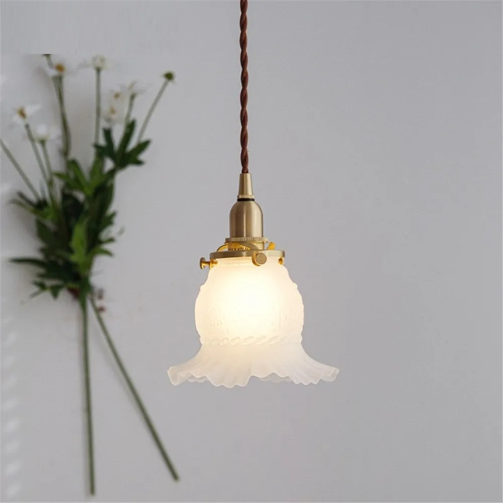 lustre loft suspension verre nordique rétro suspensions luminaire