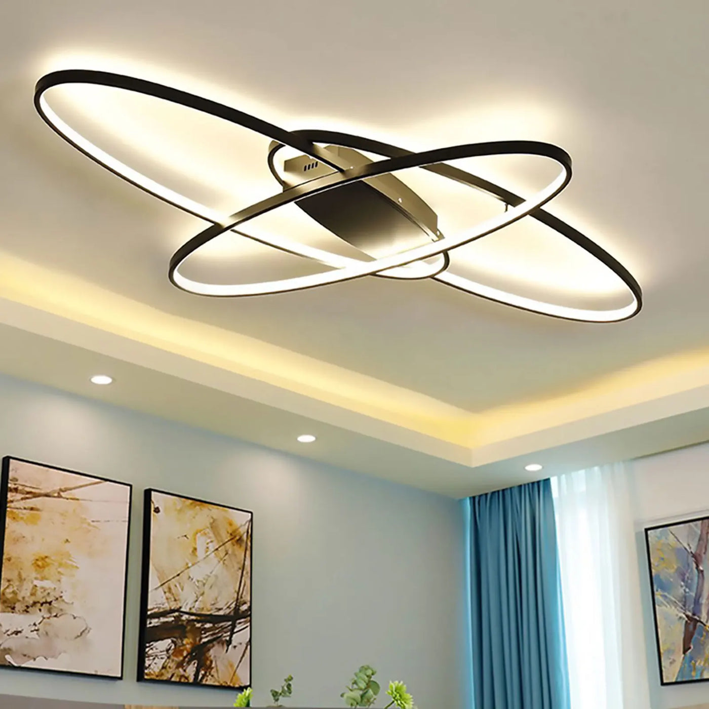 lustre led créatif luminaire de suspension plafonnier