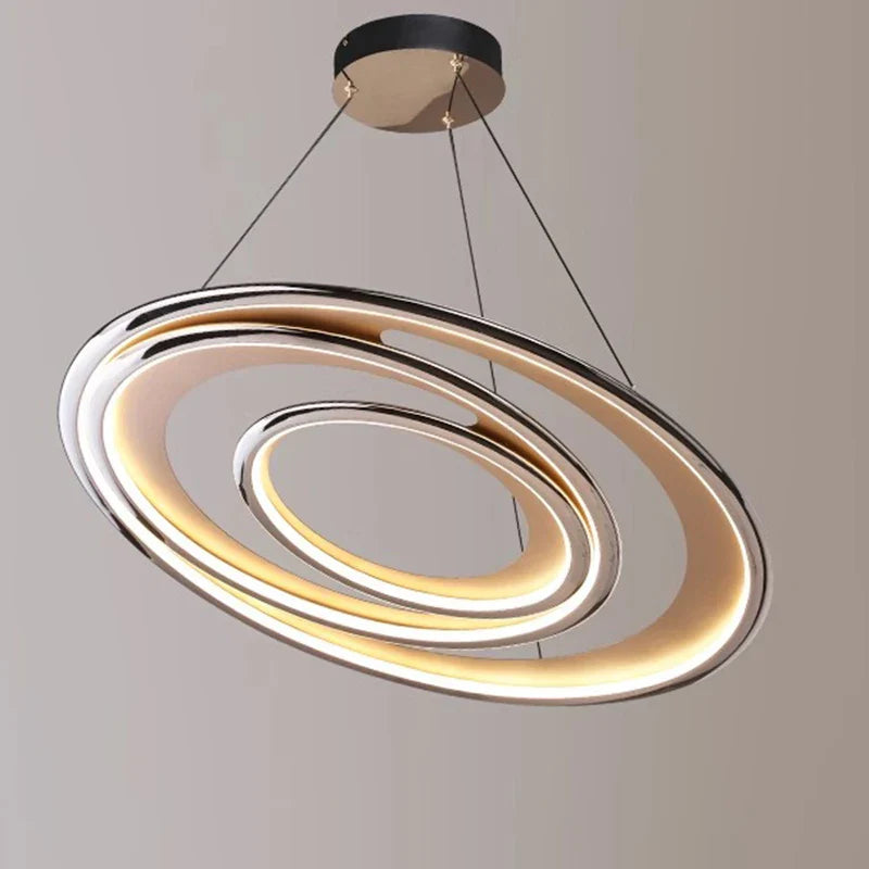 lustre rond moderne led pour intérieur style luxueux suspendu