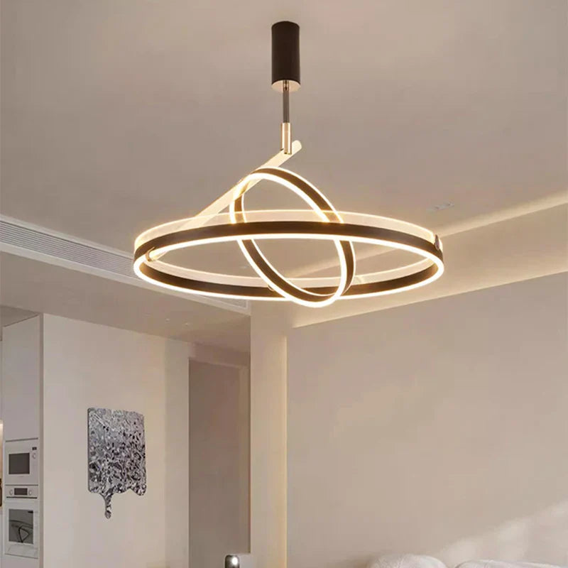 lustre led moderne suspension éclairage intérieur décoratif