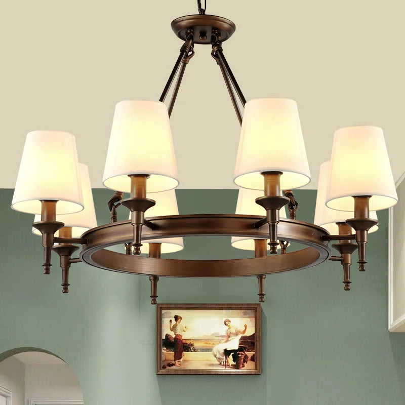 Lustre rétro chic américain lumineux