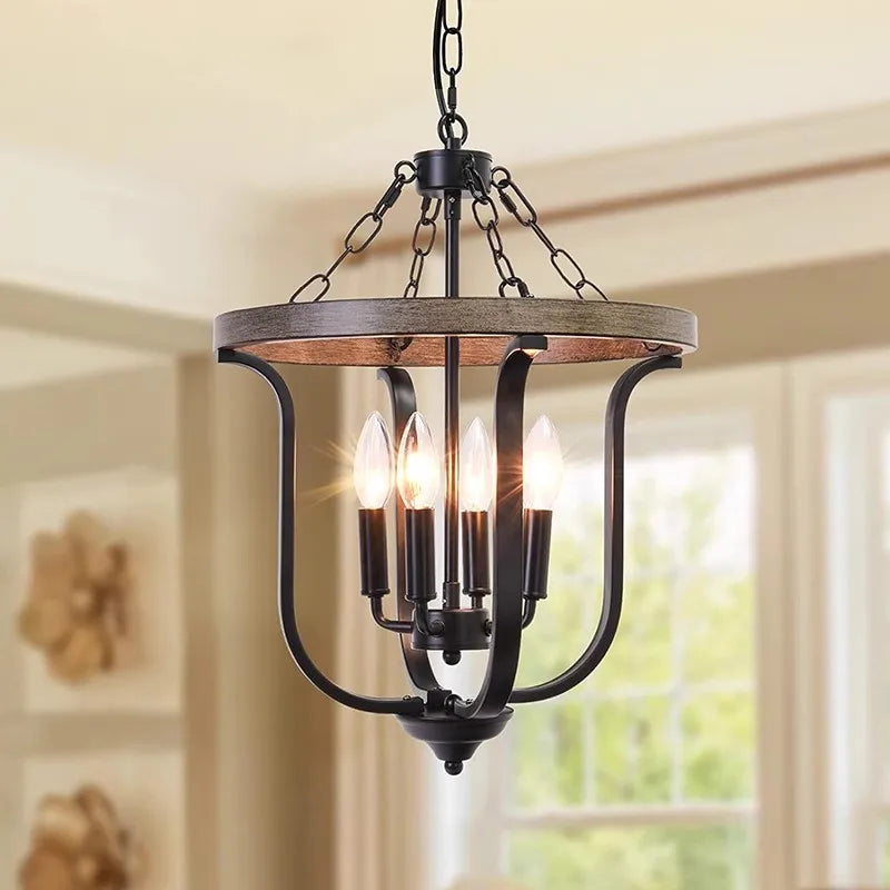Lustre Fer Vintage Industriel Américain