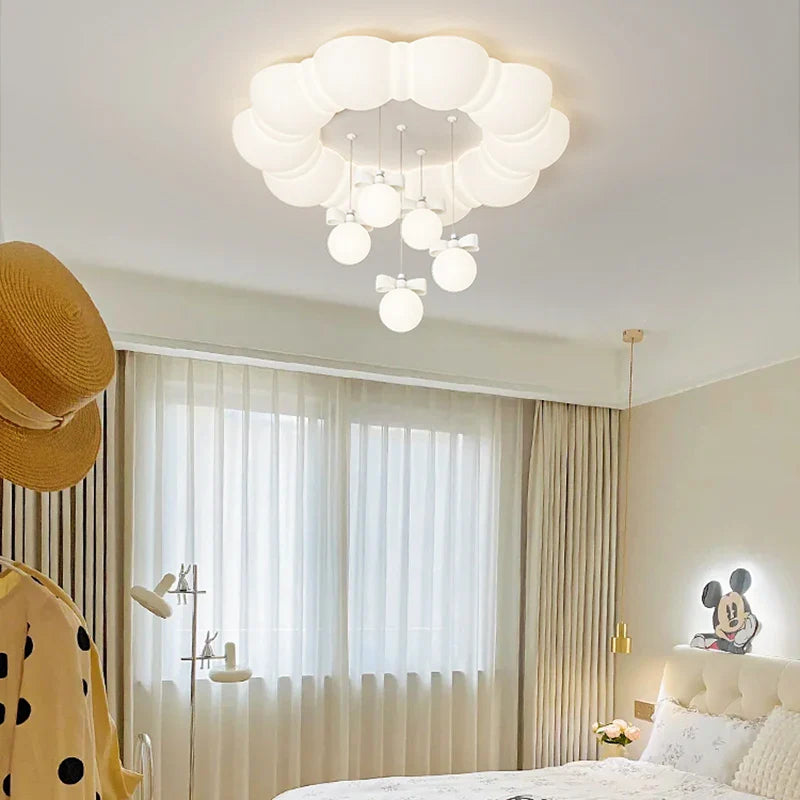 lustre suspendu créatif à bulles led pour enfants maternelle