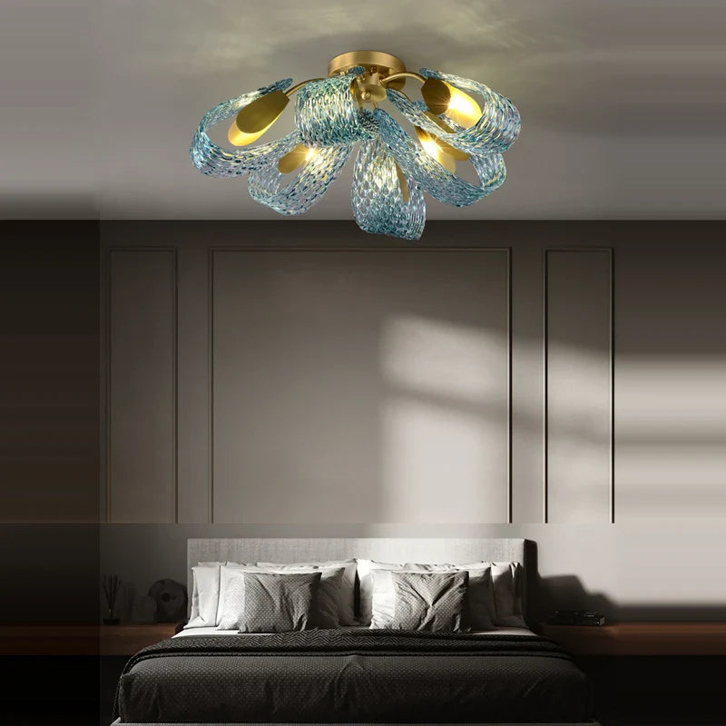 lustre led cristal suspension éclairage luminaire lampara
