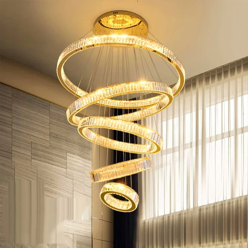 Lustre en cristal de décoration de maison moderne