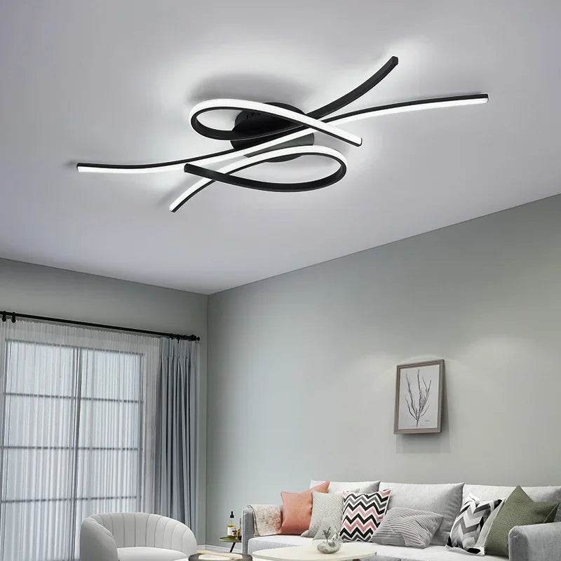 Élégant plafonnier LED moderne