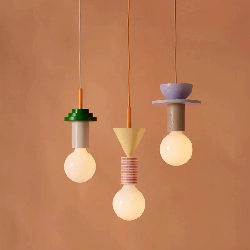 Suspension design bois nordique élégante