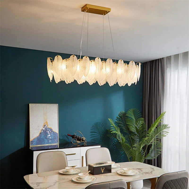 Lustre cristal moderne et élégant
