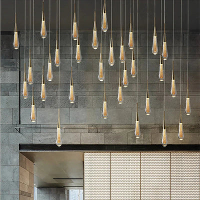 Crystal Water Drop Chandelier for Interior Decoration