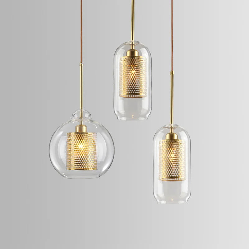 Suspensions Nordiques en Verre Transparent