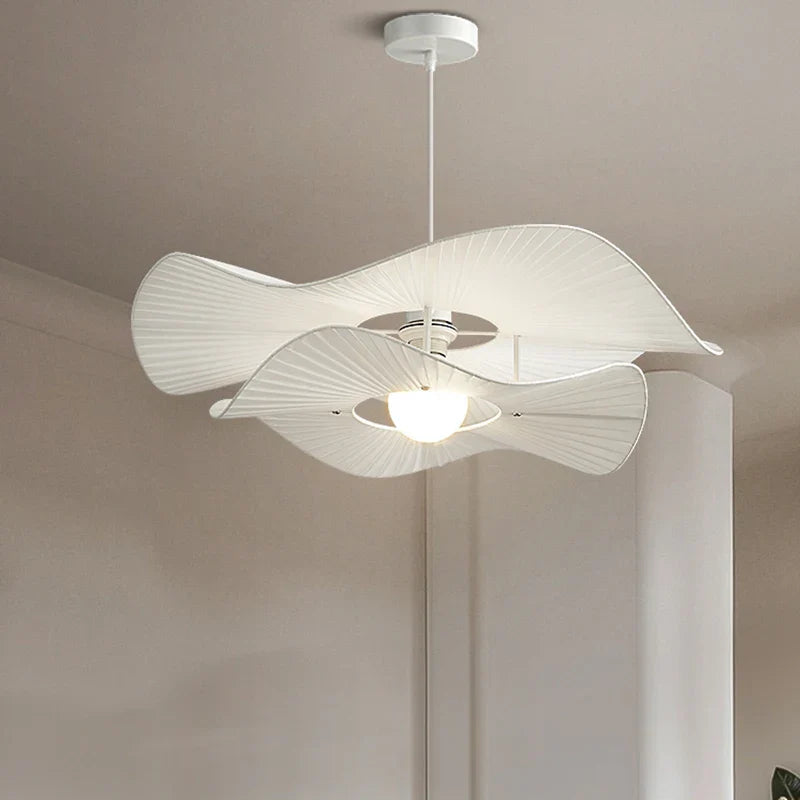 lustre nordique à chapeau en tissu led d'intérieur