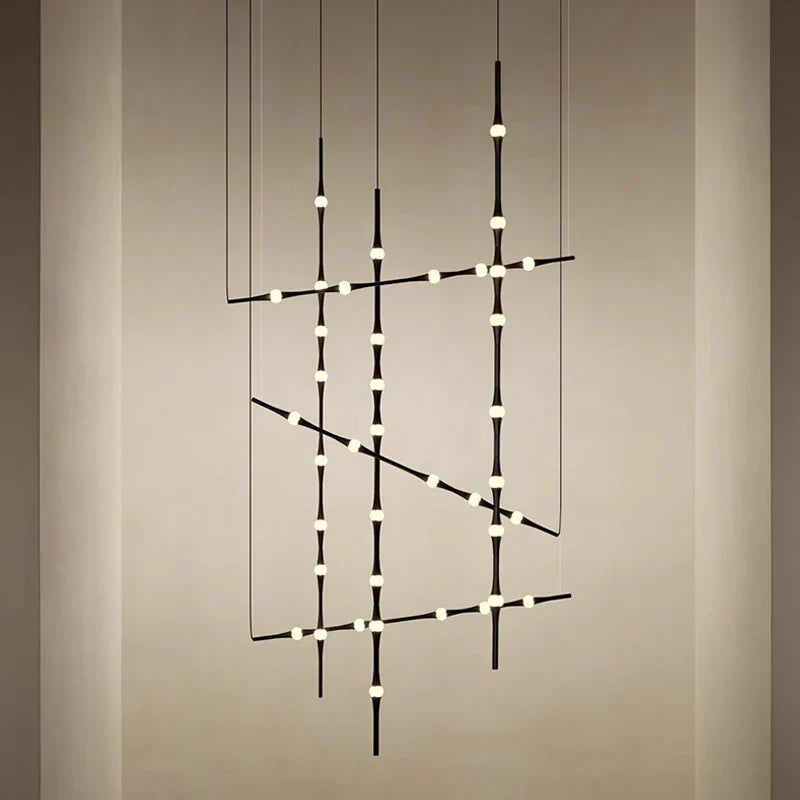 Lustre LED nordique minimaliste élégant