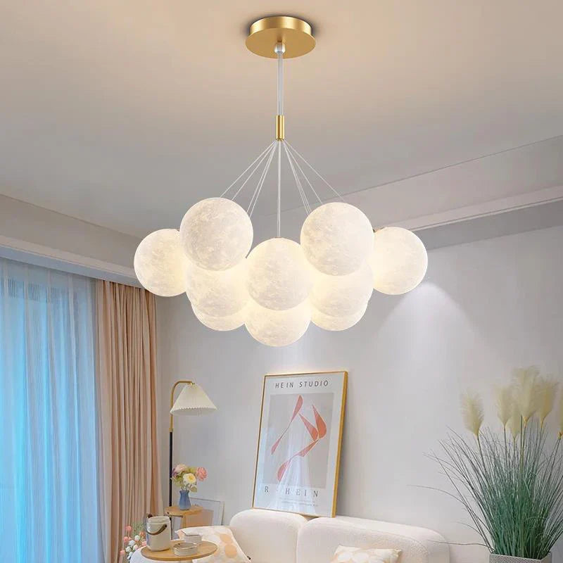 lustre bulle lumière pour salon chambre suspendues
