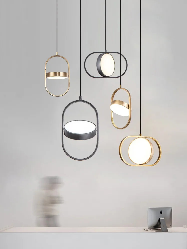 lustre oeil magique post-moderne nordique créatif rotatif