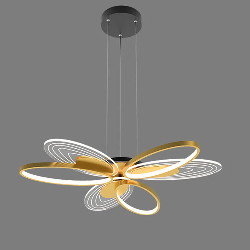 lustre nordique minimaliste led papillon créatif suspendu