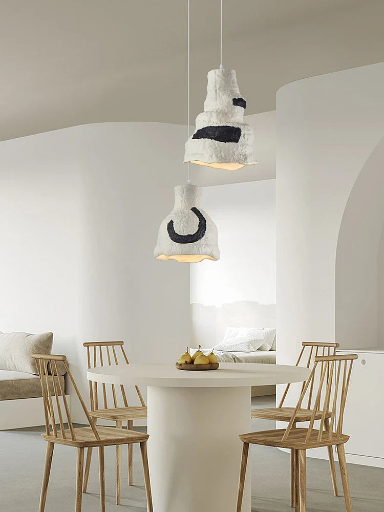 lustre led nordique wabi sabi minimaliste pour bar restaurant famille d'accueil