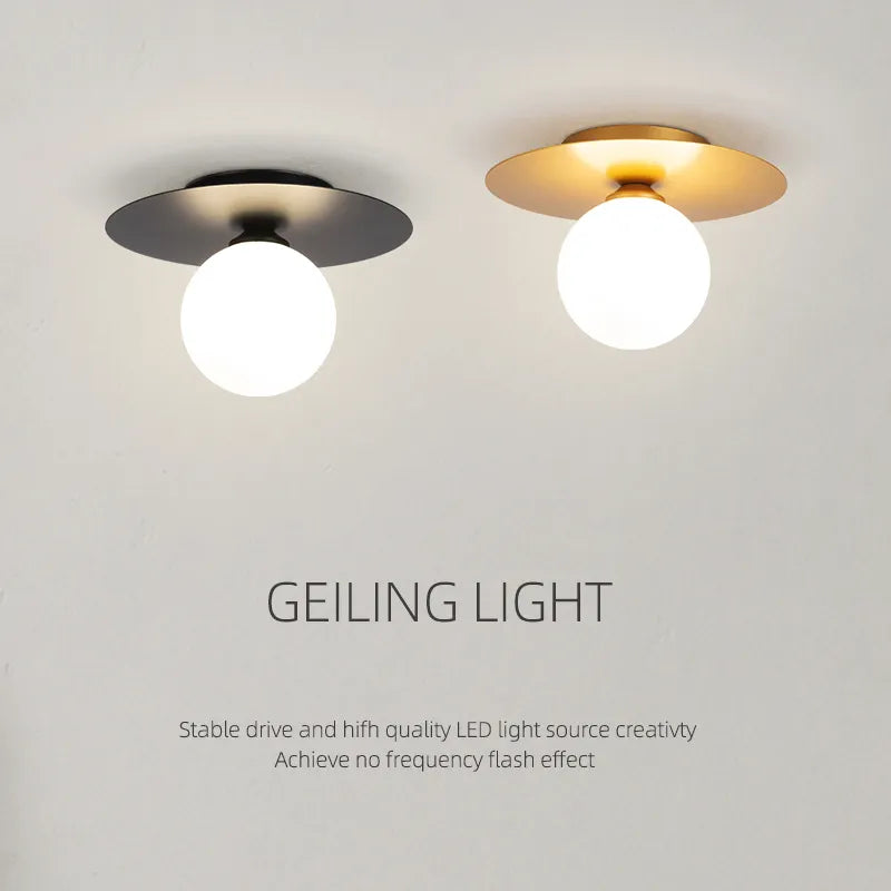 Plafonnier LED nordique moderne élégant