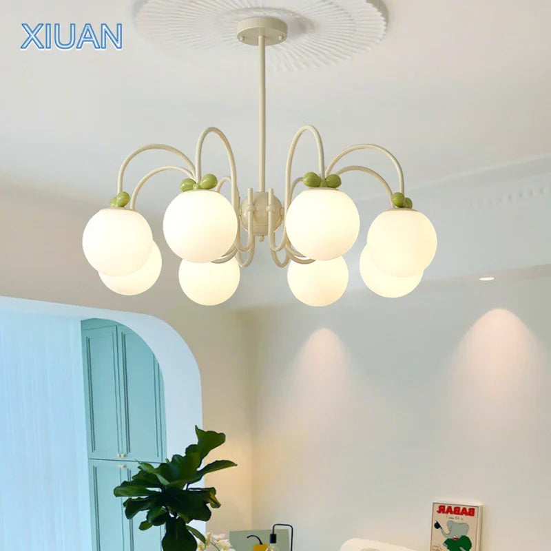 lustre en verre de style français idéal pour hôtel