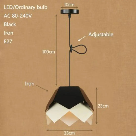 Abat-Jour Led Fleur Origami Moderne Luminaire Chambre