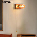 Applique Bois Interrupteur Lampe Lecture Design Salon Applique Murale Chambre