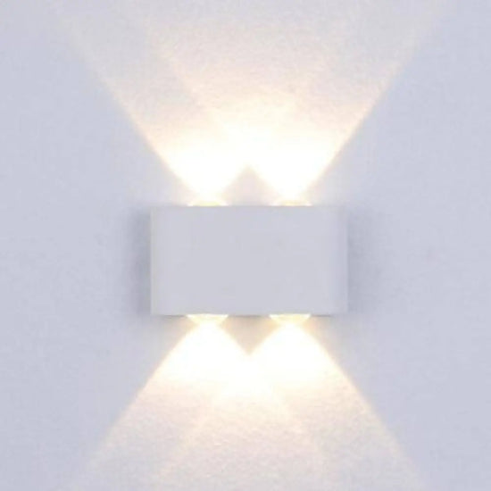 Applique Extérieur Led Design Moderne Élégant Double - Blanc / Froide Murale Chambre