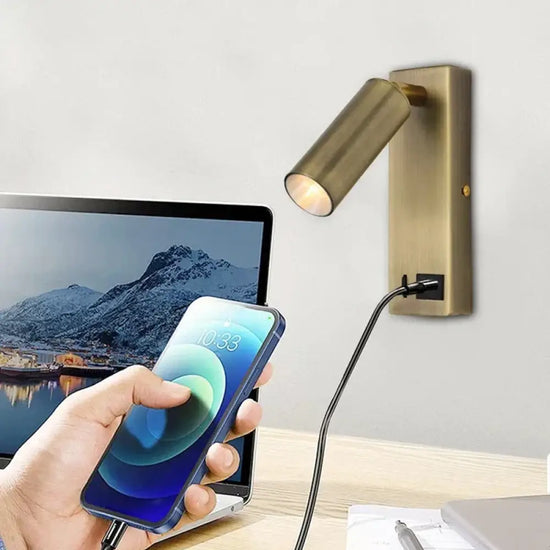 Applique Led 3W Usb Créative Bronze Murale Chambre