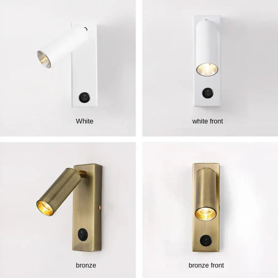 Applique Led 3W Usb Créative Bronze Murale Chambre