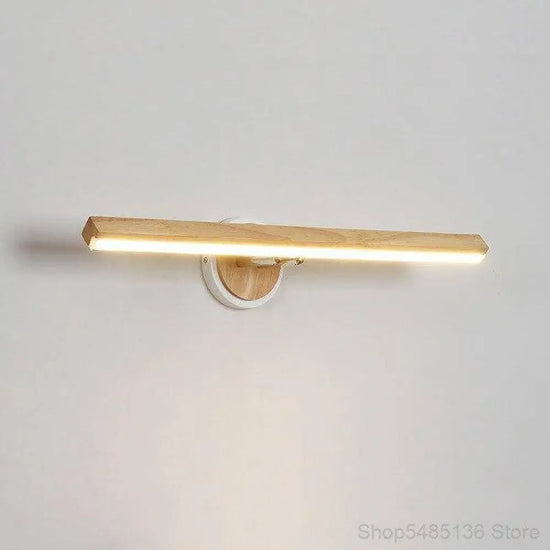 Applique Led À Miroir Design Bois Élégant Botimi Murale Chambre