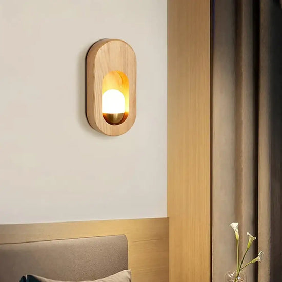Applique Led Bois: Élégance Scandinave Lumineuse Murale Chambre