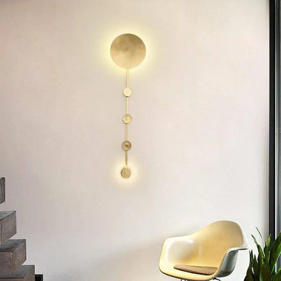 Applique Led Dorée Shining Design Luminaire Doré