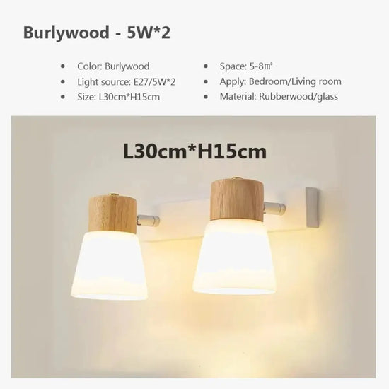 Applique Led Double Design Moderne Élégant Murale Chambre