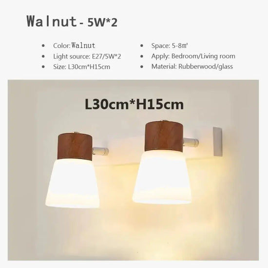 Applique Led Double Design Moderne Élégant Murale Chambre