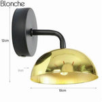 Applique Led Élégante Design Contemporain Métal Jaune Murale Chambre