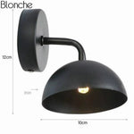 Applique Led Élégante Design Contemporain Métal Noir - A Murale Chambre