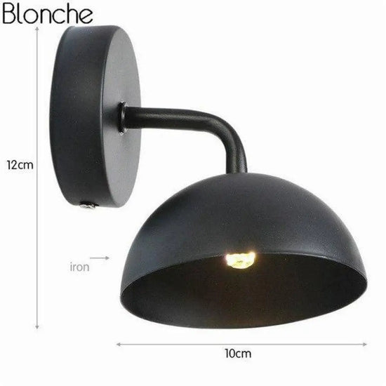 Applique Led Élégante Design Contemporain Métal Noir - A Murale Chambre