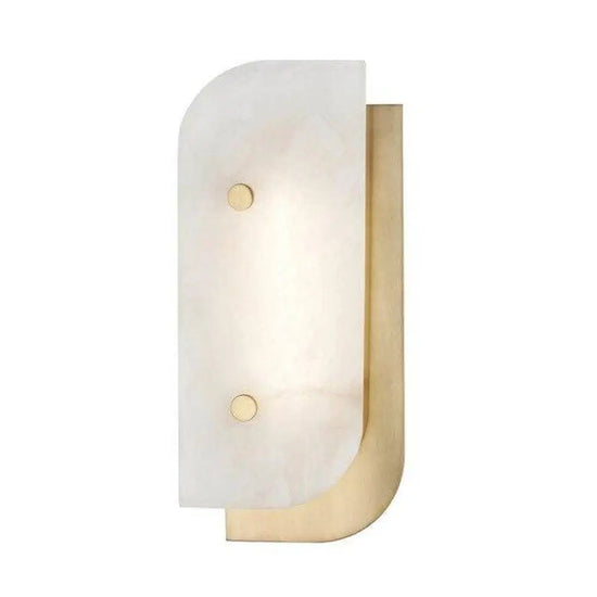 Applique Led Marbre Aux Bords Arrondis Doré / 13 8 X 33Cm Luminaire Doré