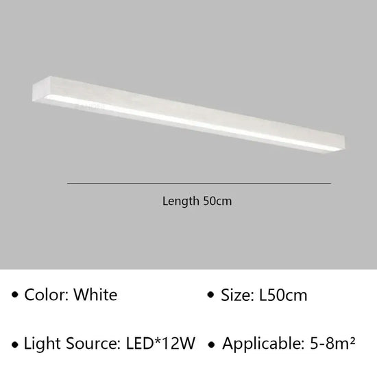 Applique Led Moderne Salle D’eau Argent 50Cm / Blanc Chaud Murale Chambre