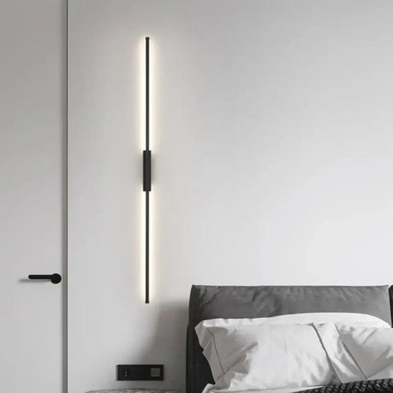 Applique Led Noire Design Nordique Murale Chambre