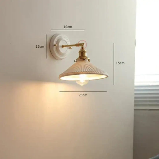 Applique Led Nordique Moderne Élégante Céramique Murale Chambre