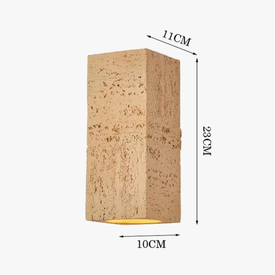 Applique Led Wabi-Sabi Minimaliste Béton Design Murale Chambre