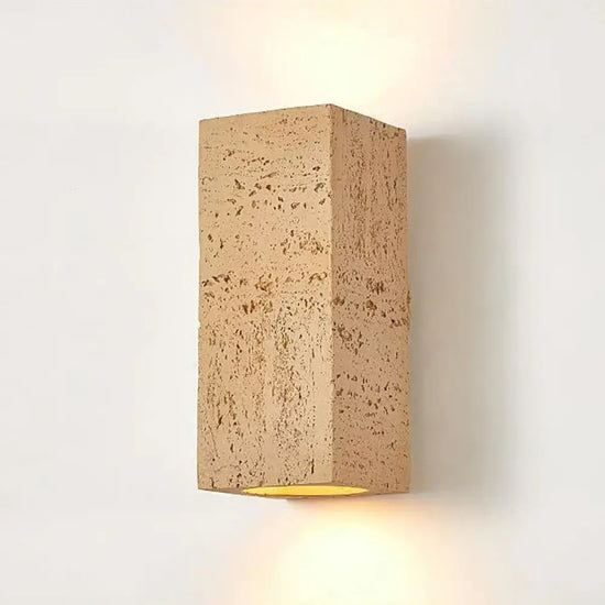 Applique Led Wabi-Sabi Minimaliste Béton Design Orange / 10X10X23Cm Blanc Chaud | 10W Murale Chambre