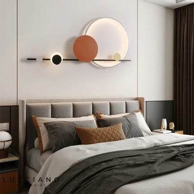 Applique Mural Bleue Grand Rond Pour Salon