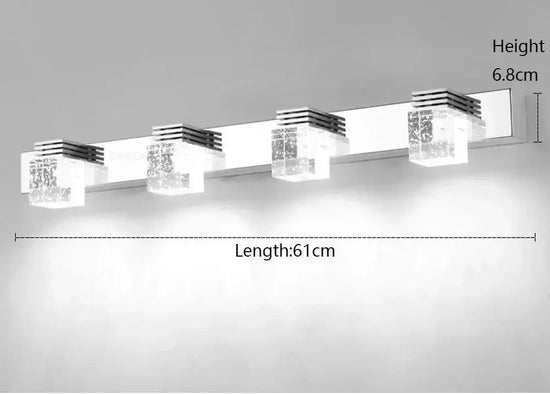 Applique Murale 4 Spots Pour Salle De Bains