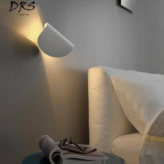 Applique Murale Arrondi Élégant Métal Contemporain Chambre