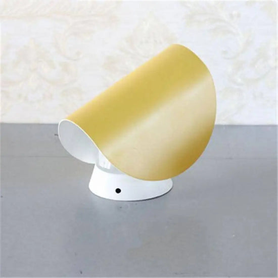 Applique Murale Arrondi Élégant Métal Contemporain Jaune Chambre
