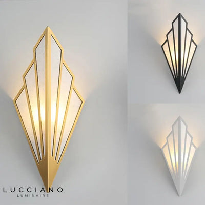 Transparent Art Deco Wall Sconce
