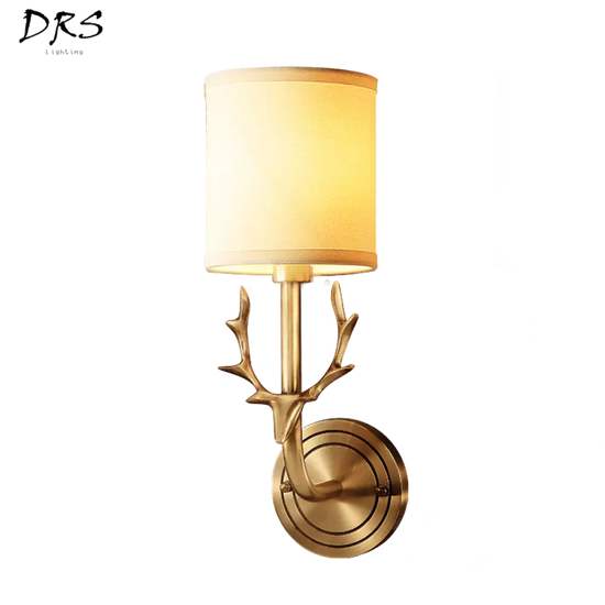 Applique Murale Avec Andouillers Et Lumière Diffuse Chambre
