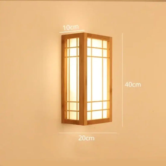 Applique Murale Avec Bois Pour Escalier Interieur Style Japonais